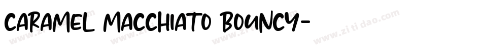 Caramel Macchiato Bouncy字体转换